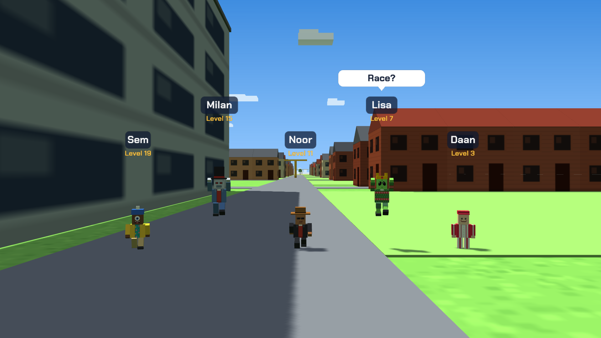 BlockRacers screenshot players avatars