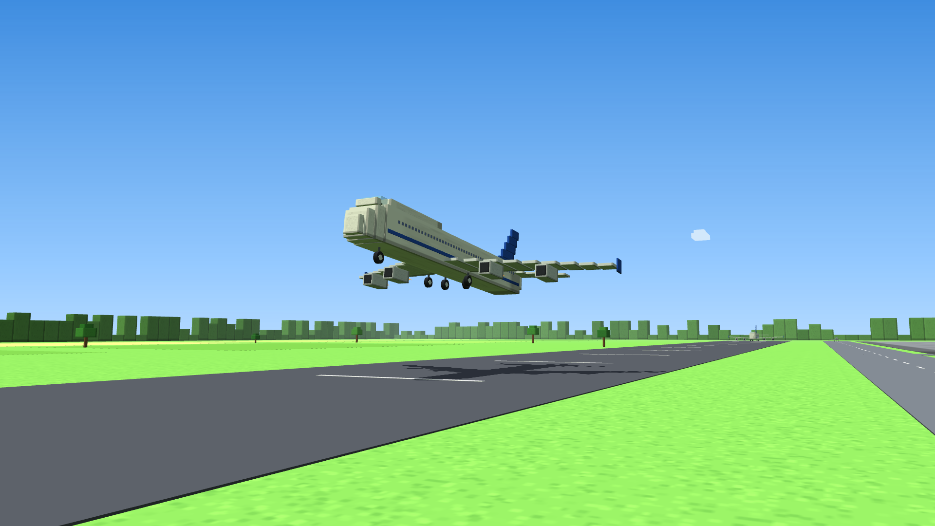 BlockRacers screenshot jumbo takeoff