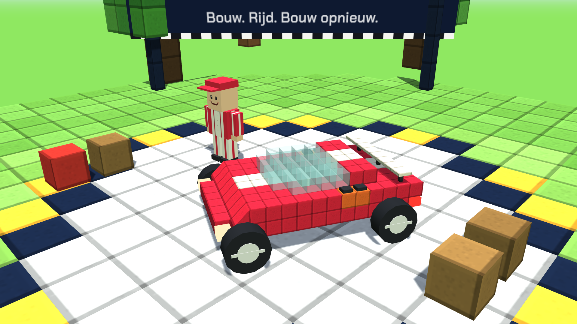 BlockRacers screenshot garage clean